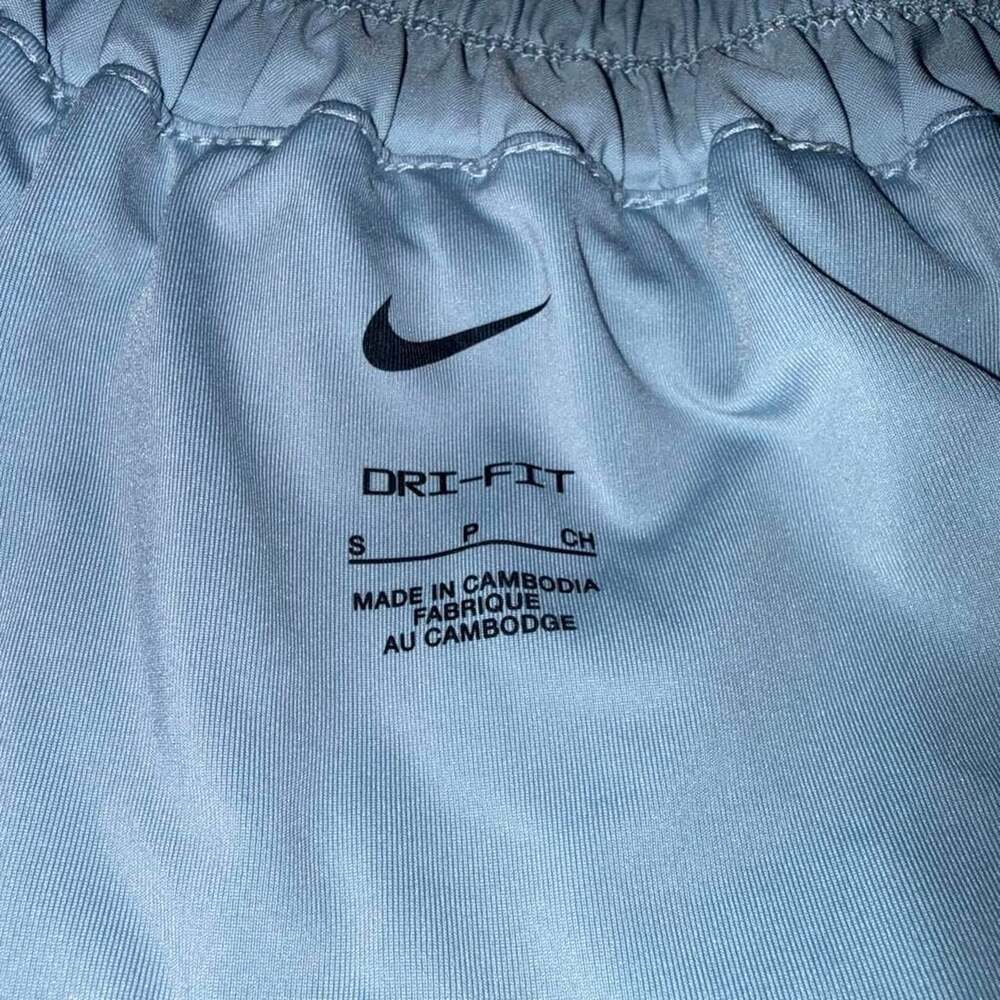 Nike Dri-FIT High-Waisted Running Shorts Light Blue Size Small - Picture 4 of 5